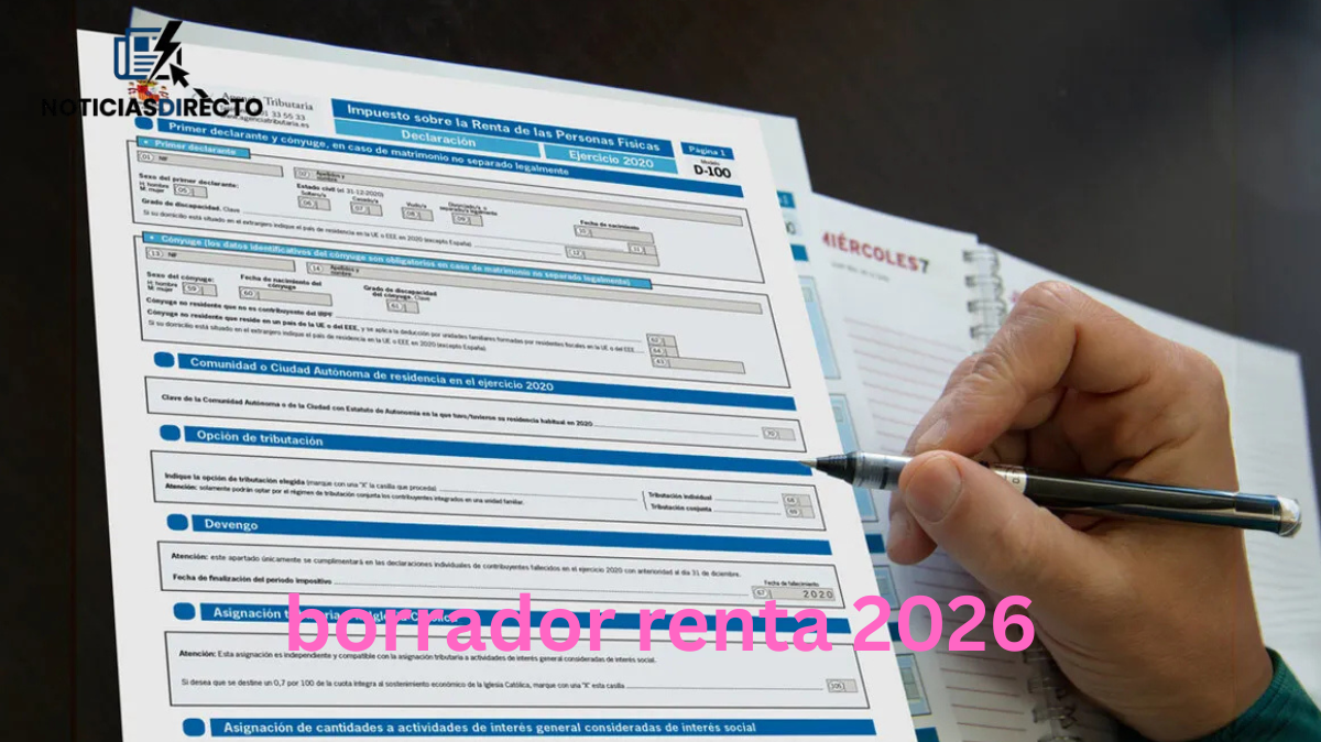 borrador renta 2026