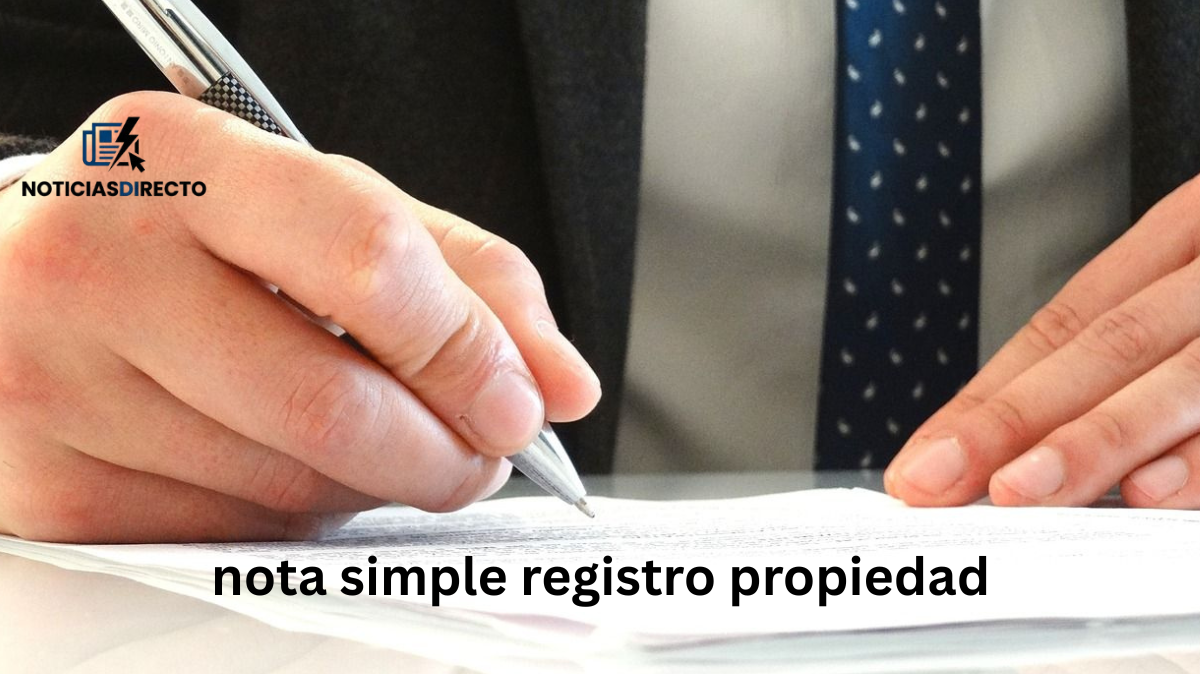 Solicitar nota simple Registro Propiedad sin líos